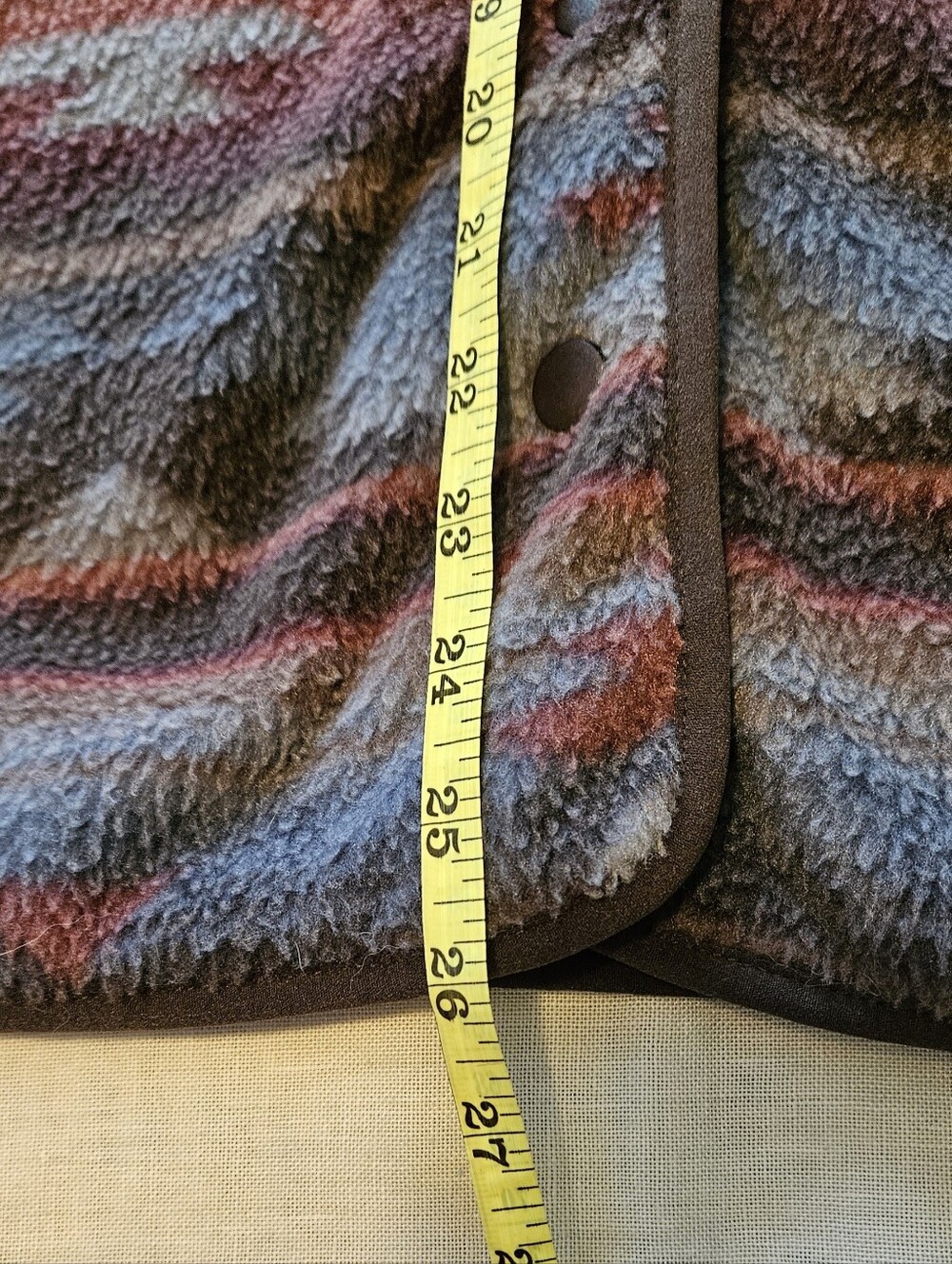 Wallflower Aztec Southwestern Snap-front Polar Fleece Jacket Womens Size Large - Picture 12 of 12